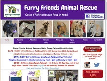 Tablet Screenshot of furryfriendsanimalrescue.org